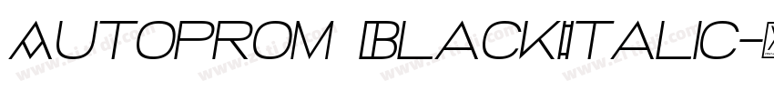 Autoprom BlackItalic字体转换